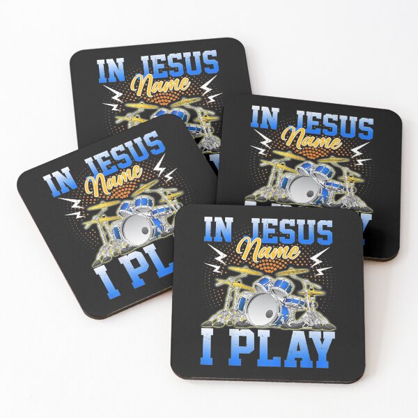 Item preview, In Jesus Name I Play Drums Drumming Lover Christian Drummer  designed and sold by FideliaShop.