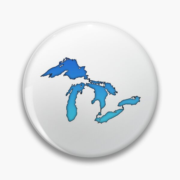 Item preview, Great Lakes in Blue. designed and sold by Sun Dog Montana.