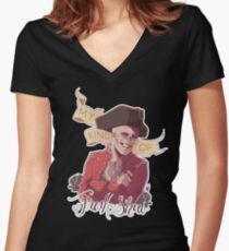 Hancock: MY KIND OF FREAKSHOW Women's Fitted V-Neck T-Shirt