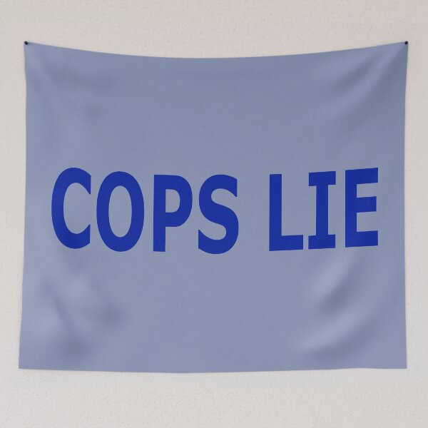 Item preview, Cops Lie (blue) designed and sold by YoFlyList.