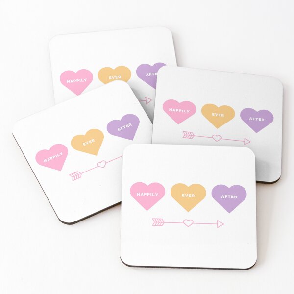 Item preview, Happily Ever After. Cute Romantic Valentines Day, Marriage, Anniversary or Engagement Quote.   designed and sold by That Cheeky Tee.