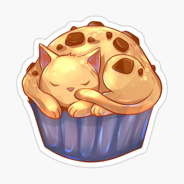 Item preview, Chocolate Chip Muffin Cat designed and sold by GalaxyChicken.