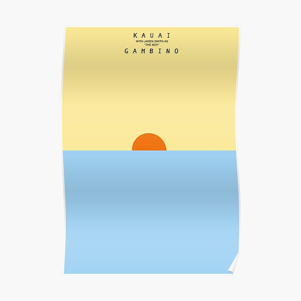 Childish Gambino Kauai Poster