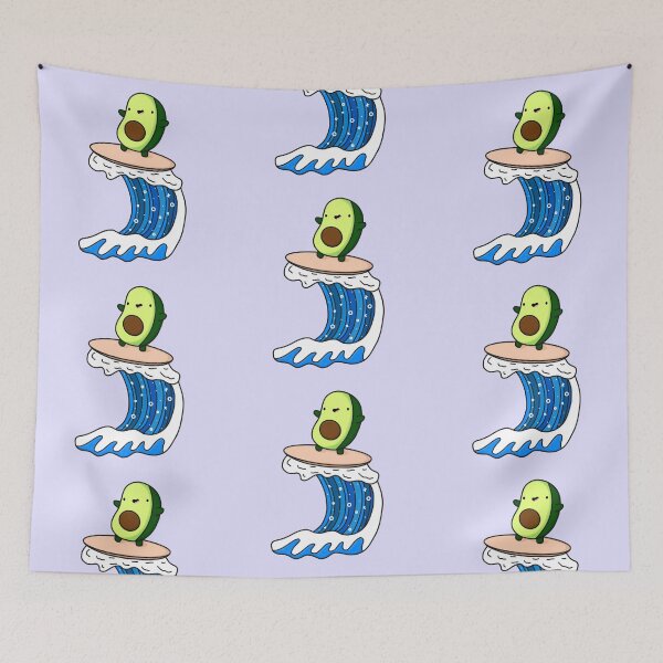 Item preview, Kawaii Avocado Surfing  designed and sold by SofiaSava01.
