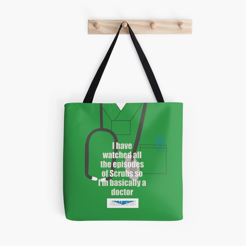 This Superhero Wears Scrubs Tote Bag