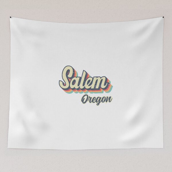 Item preview, Salem city Oregon Retro Vintage 70s rainbow designed and sold by Teelogic.