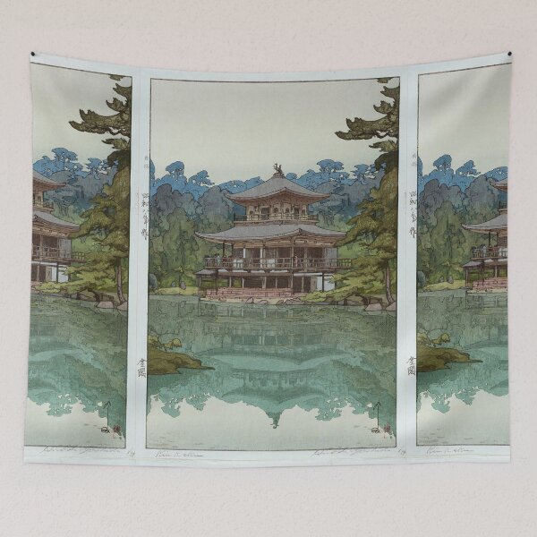 Item preview, Japanese Watercolour Temple Painting designed and sold by RBEnt.