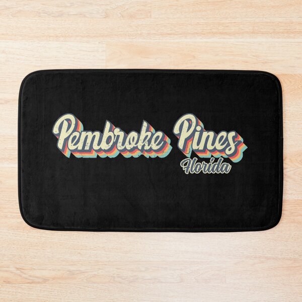 Item preview, Pembroke Pines city Florida Retro Vintage 70s rainbow designed and sold by Teelogic.