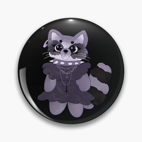Item preview, goth raccoon plushie designed and sold by codenox.