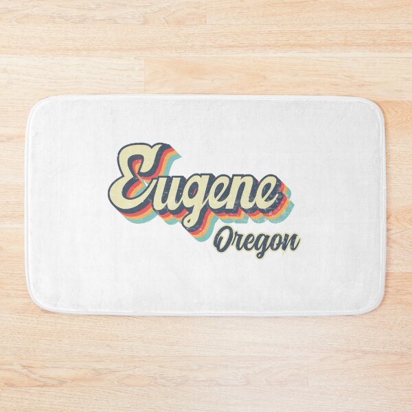 Item preview, Eugene city Oregon Retro Vintage 70s rainbow designed and sold by Teelogic.