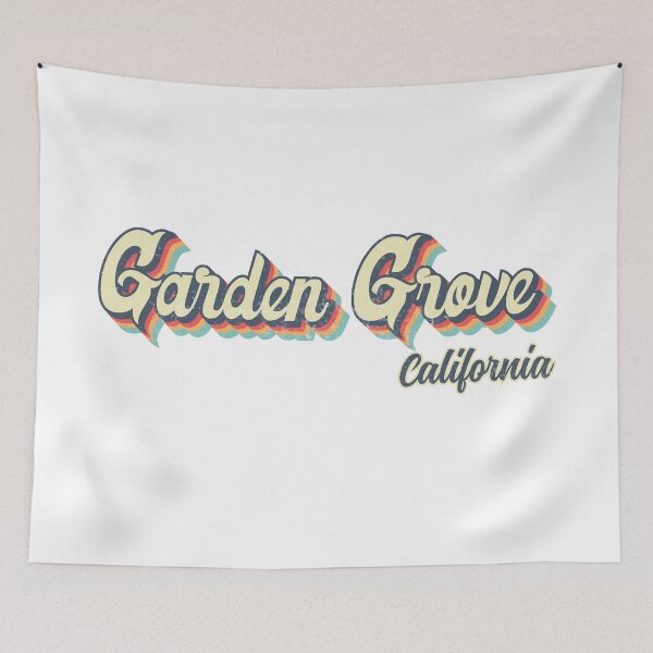 Item preview, Garden Grove City California Retro Vintage 70s rainbow designed and sold by Teelogic.
