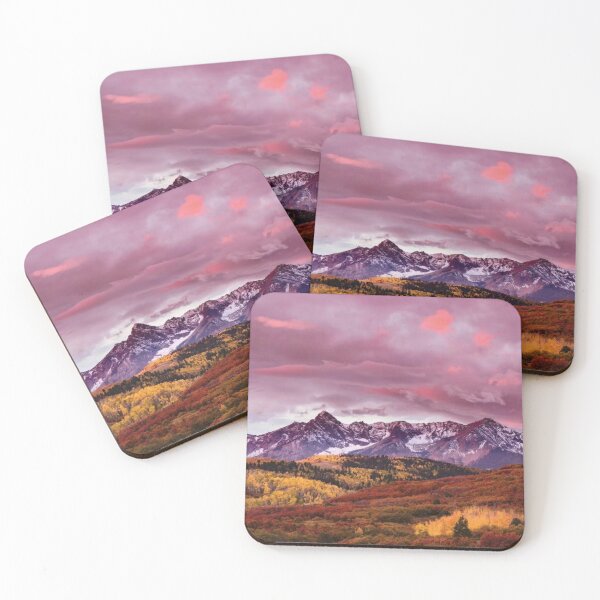 Item preview, Autumn Aspen Trees And Sneffels Range At Sunset Mount Sneffels Wilderness designed and sold by RiverenAshley.