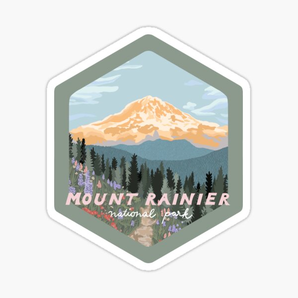 Mount Rainier National Park Sticker