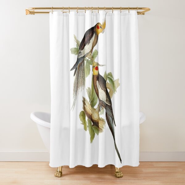 Cockatiel Birds Shower Curtain