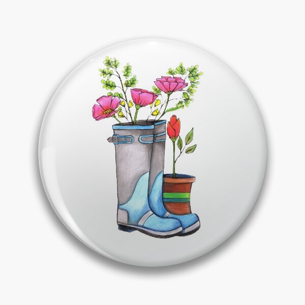 Item preview, Gumboot flower Pot designed and sold by Colouringinbook.