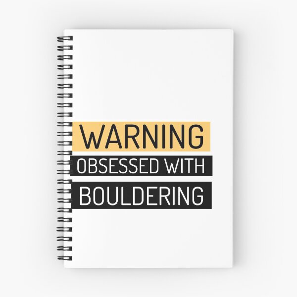 Item preview, Warning! Obsessed with Bouldering designed and sold by Sandeaux Designs.