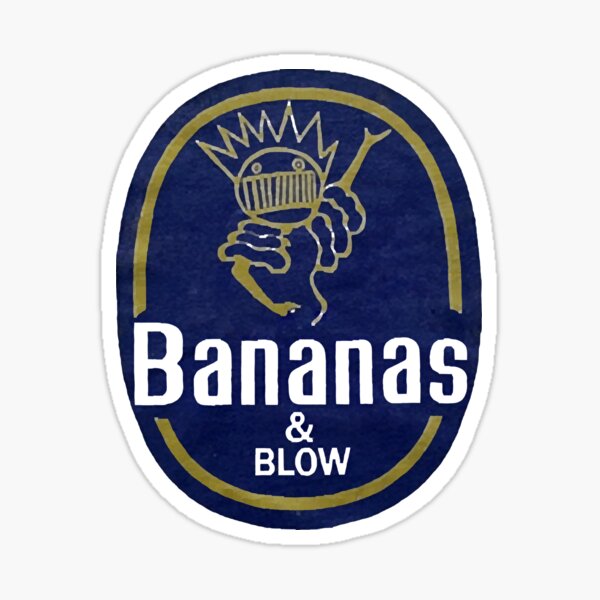 "Bananas And Blow" Sticker by danhmanup Redbubble