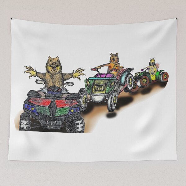 Item preview, Quokkas on quad bikes designed and sold by davidfraser.