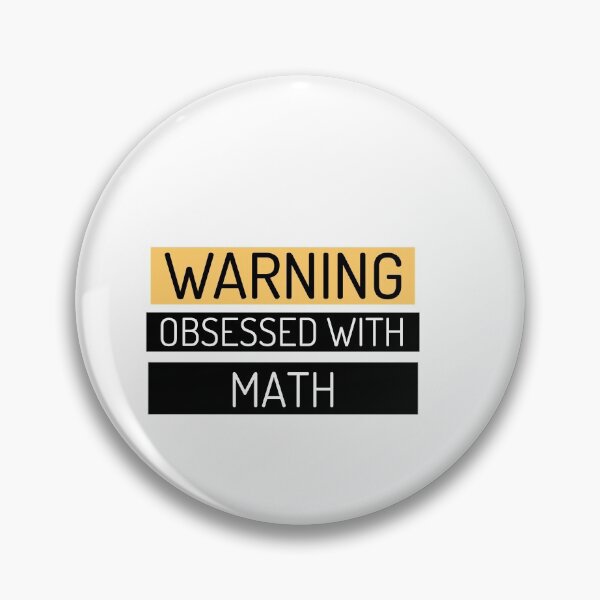 Item preview, Warning! Obsessed with Math designed and sold by Sandeaux Designs.