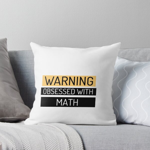 Item preview, Warning! Obsessed with Math designed and sold by Sandeaux Designs.