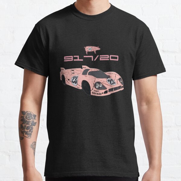 Aperçu de l'œuvre Voiture de course Pink Pig Porsche 917 Pink Pig créée et vendue par BrianaRoy.