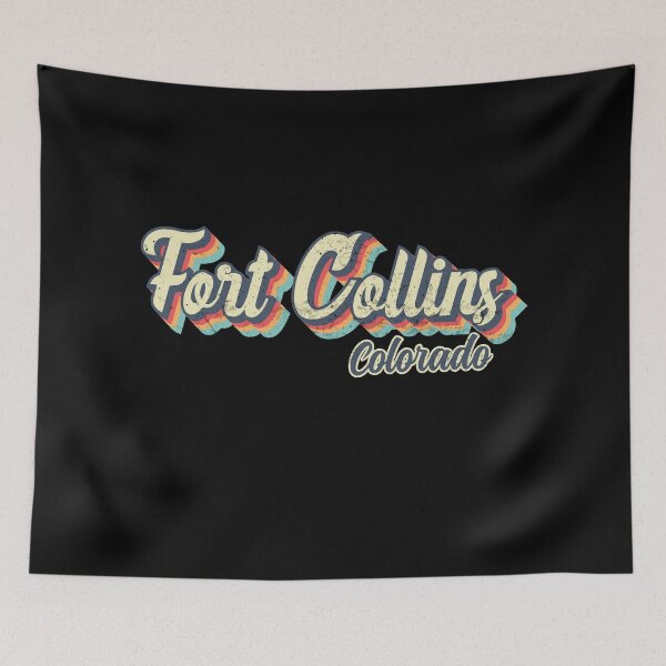Item preview, Fort Collins city Colorado Retro Vintage 70s rainbow designed and sold by Teelogic.