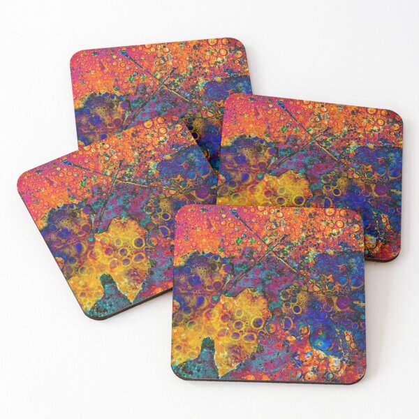 Item preview, Rusty leaves prints designed and sold by Red Witch Art.