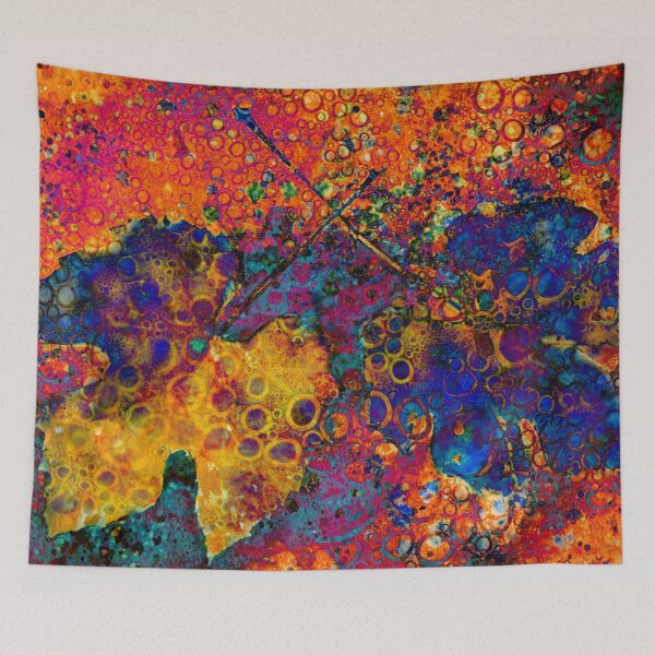 Item preview, Rusty leaves prints designed and sold by Red Witch Art.