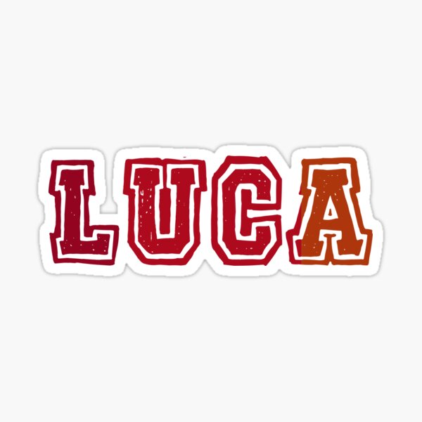 Luca Sticker For Sale By Ruviogevio Redbubble