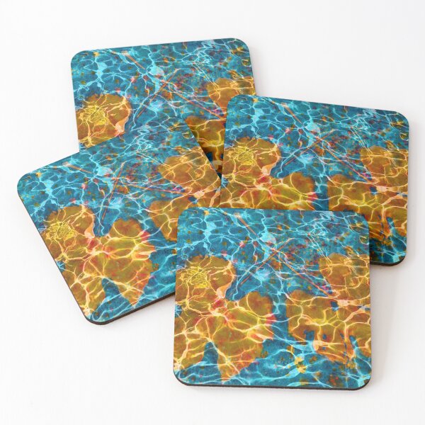 Item preview, Autumn leaves in water designed and sold by Red Witch Art.