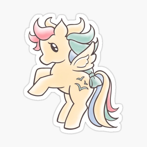My Little Pony G1 Skydancer Watercolor Sticker