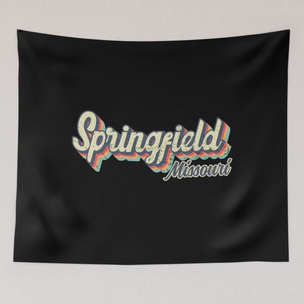 Item preview, Springfield city Missouri Retro Vintage 70s rainbow designed and sold by Teelogic.
