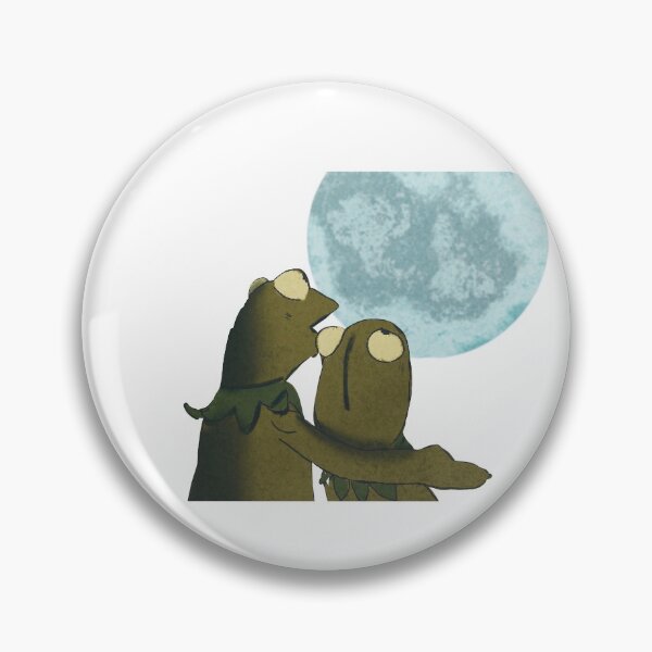 Item preview, Kermit and the moon designed and sold by Beeewilderness.