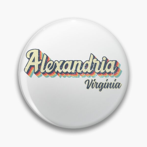 Item preview, Alexandria city Virginia Retro Vintage 70s rainbow designed and sold by Teelogic.