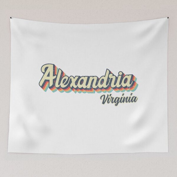 Item preview, Alexandria city Virginia Retro Vintage 70s rainbow designed and sold by Teelogic.