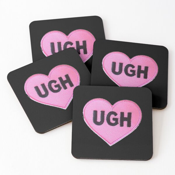 Item preview, Ugh Heart Patch Sticker designed and sold by BrianaRoy.