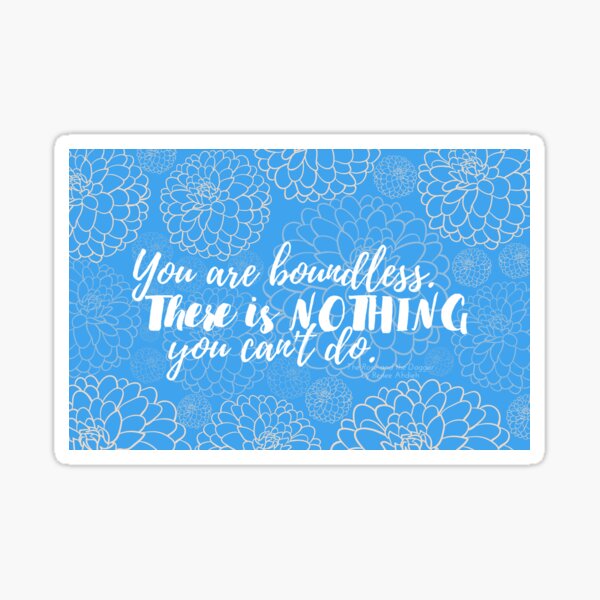 You Are Boundless (Rose and the Dagger) Sticker