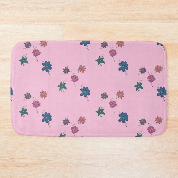 Item preview, simple floral group of lowers stcker pack (pink background) designed and sold by -Lily-Anne-.