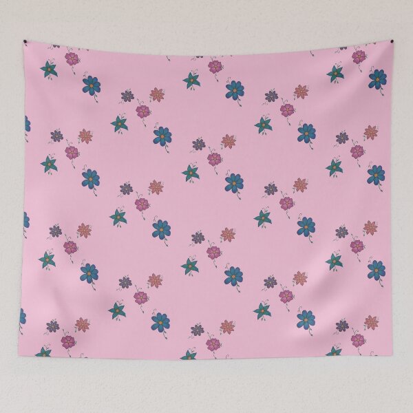 Item preview, simple floral group of lowers stcker pack (pink background) designed and sold by -Lily-Anne-.