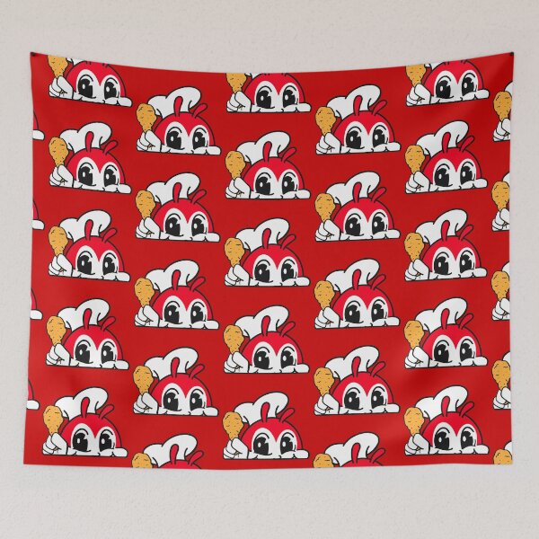 Item preview, JOLLIBEE PEEKING CUTE CHICKEN JOY FILIPINO STICKER designed and sold by aydapadi.