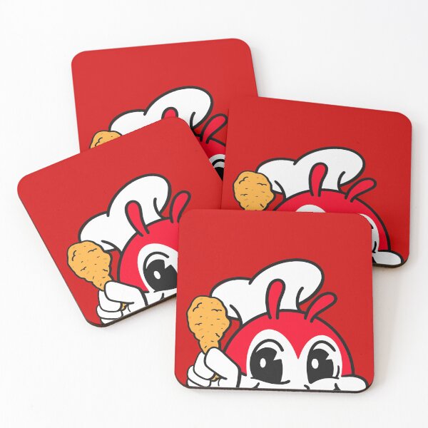 Item preview, JOLLIBEE PEEKING CUTE CHICKEN JOY FILIPINO STICKER designed and sold by aydapadi.
