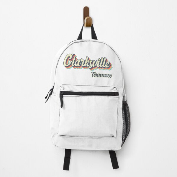Item preview, Clarksville city Tennessee Retro Vintage 70s rainbow designed and sold by Teelogic.