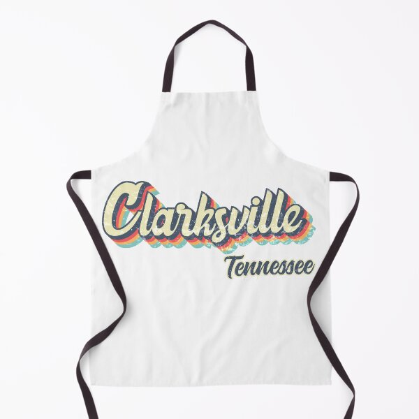 Item preview, Clarksville city Tennessee Retro Vintage 70s rainbow designed and sold by Teelogic.