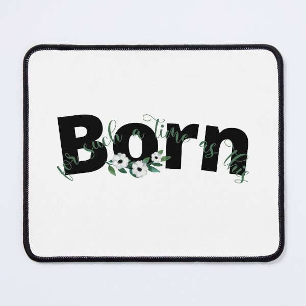 Item preview, BORN FOR SUCH A TIME AS THIS GREEN FLORAL designed and sold by wildwhimsical.