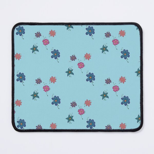 Item preview, simple floral group of lowers stcker pack (blue background) designed and sold by -Lily-Anne-.