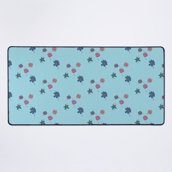 Item preview, simple floral group of lowers stcker pack (blue background) designed and sold by -Lily-Anne-.