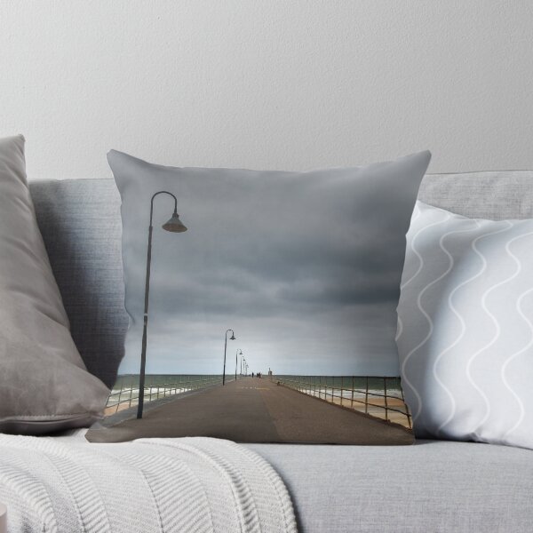 Item preview, Moody Clouds Over Glenelg Jetty South Australia designed and sold by Catherine Reading.