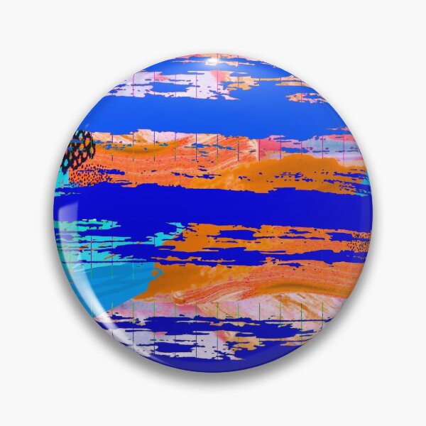 Item preview, Acrylic Stripped Brush Strokes Collage Patterned designed and sold by Designs By YL.