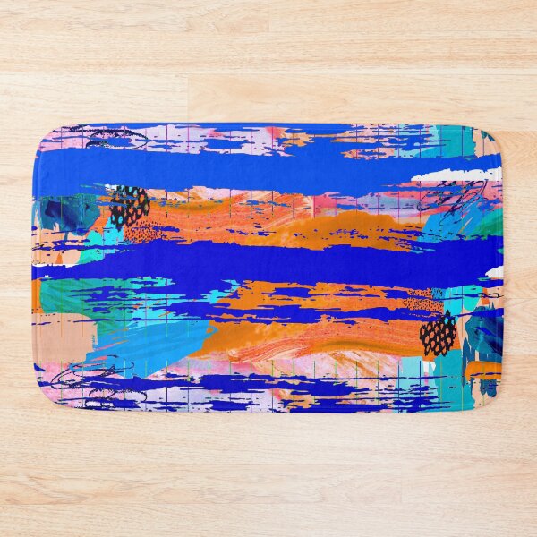 Item preview, Acrylic Stripped Brush Strokes Collage Patterned designed and sold by Designs By YL.