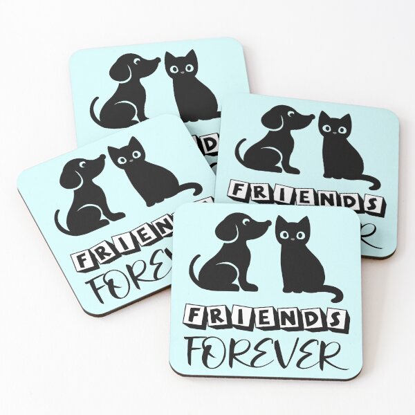 Item preview, Friends Forever- Cute Cat And Dog Together  designed and sold by anjanaartz.